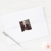 FDR & Niets om bang voor te zijn citaat Vierkante Sticker (Envelop)