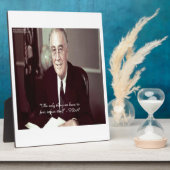 FDR & niets om prijsopgave te vrezen Fotoplaat (Zijkant)