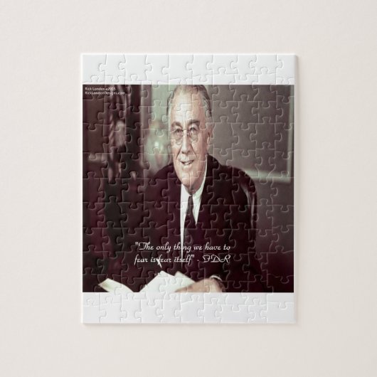 FDR & niets om prijsopgave te vrezen Legpuzzel (Verticaal)