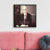 FDR & Nothing To Fear Quote Canvasprint Canvas Afdruk (Insitu (Woonkamer))