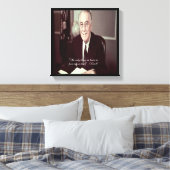 FDR & Nothing To Fear Quote Canvasprint Canvas Afdruk (Insitu (Slaapkamer))