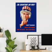 FDR oom Sam — Border Poster (Thuiskantoor)