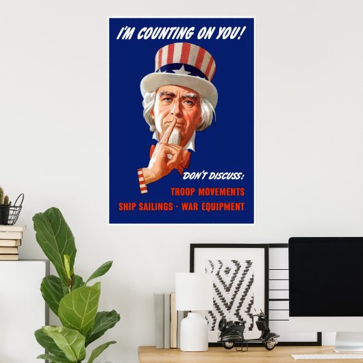 FDR oom Sam — Border Poster (Thuiskantoor)