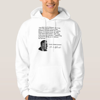 FDR over de opkomst van fascisme in Amerika Hoodie