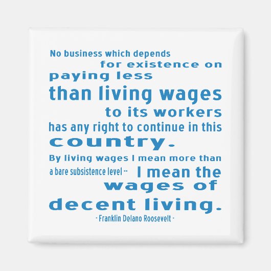 FDR over lonen Magneet (Voorkant)