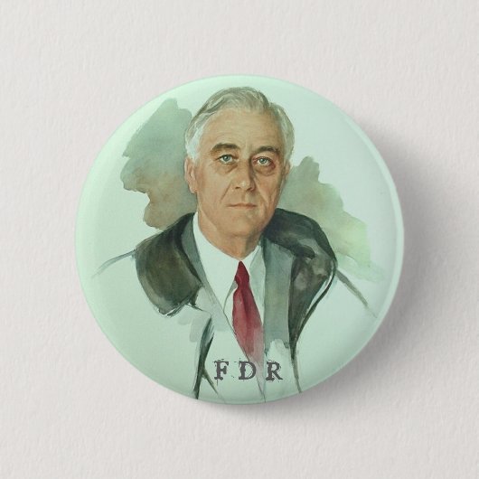 FDR Portrait Ronde Button 5,7 Cm (Voorkant)