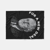 Fdr President Franklin Roosevelt New  Fleece Deken (Voorkant (Horizontaal))