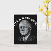 Fdr President Franklin Roosevelt New  Kaart (Gele Bloem)