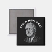 Fdr President Franklin Roosevelt New  Magneet (Voorkant / Achterkant)