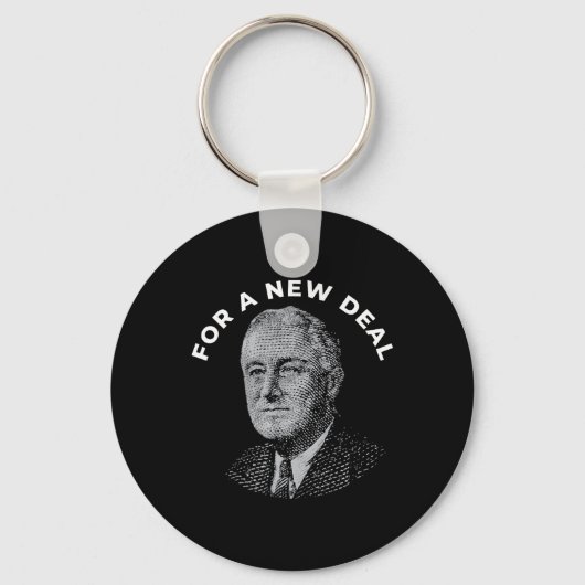 Fdr President Franklin Roosevelt New Sleutelhanger (Voorkant)