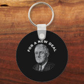 Fdr President Franklin Roosevelt New Sleutelhanger (Voorkant)