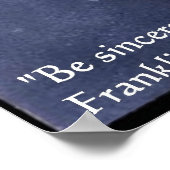 FDR (Roosevelt) "Be Brief" Posters van het Wisdom  (Hoek)