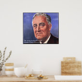FDR (Roosevelt) "Wees Bondig" Wijsheidsquote Poste Poster (Keuken)