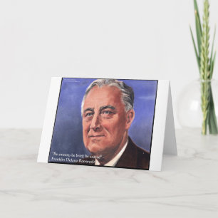 FDR (Roosevelt) "Wees kort" Wijsheid Citaat Cadeau Kaart