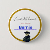FDR voor Bernie Sanders Ronde Button 5,7 Cm (Voorkant)