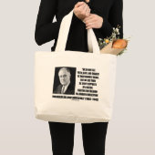 FDR ziet de liefdadigheid van de Faith Hope niet a Grote Tote Bag (Voorkant (product))