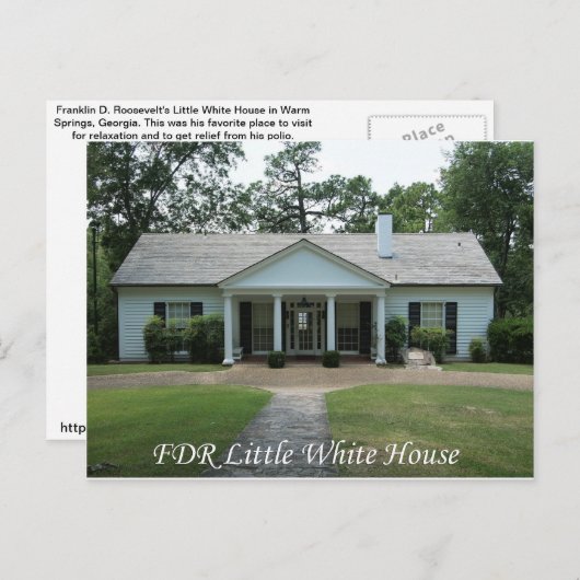 FDRLittleWhiteHouse.jpg Briefkaart (Voorkant / Achterkant)