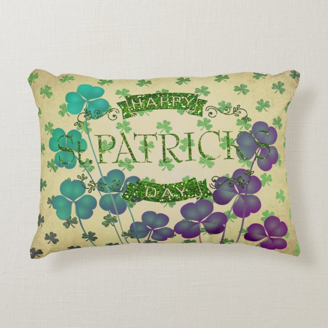 FD's St. Patricks Day Pillow Collectie 53086C14 Accent Kussen (Voorkant)