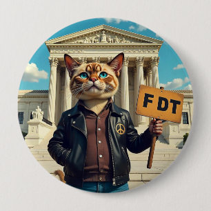 FDT als je het weet Ronde Button 4,0 Cm