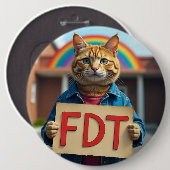 FDT als je het weet Ronde Button 6,0 Cm (Voorkant /achterkant)