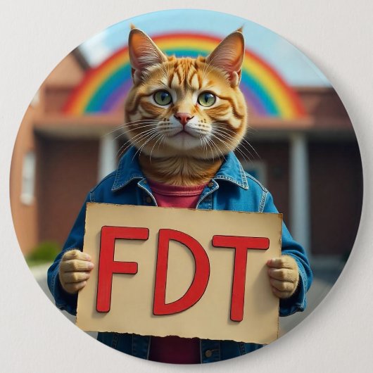 FDT als je het weet Ronde Button 6,0 Cm (Voorkant)
