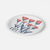 FDT Bloemengroen Subtiel Vrouwelijk Boho Anti-Trum Papieren Bordje (Gekanteld)