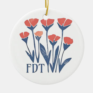 FDT Bloemenguirlande Subtiel Vrouwelijk Boho Anti- Keramisch Ornament
