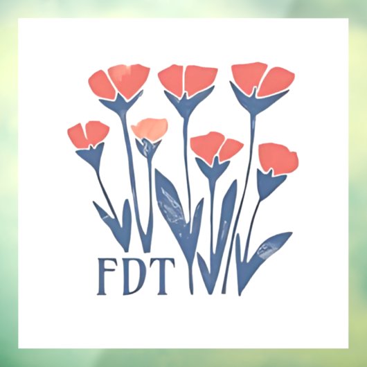 FDT Bloemenguirlande Subtiel Vrouwelijk Boho Anti- Raamsticker (Vel 3)