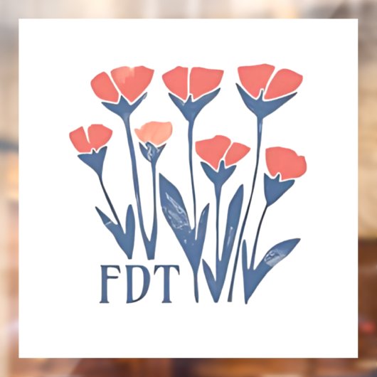 FDT Bloemenguirlande Subtiel Vrouwelijk Boho Anti- Raamsticker (Vel 2)
