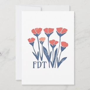 FDT Bloemenkrans Subtiele Vrouwelijke Boho Anti-Tr Kaart