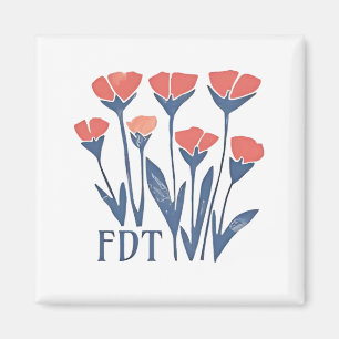 FDT Bloemenkrans Subtiele Vrouwelijke Boho Anti-Tr Magneet