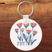FDT Bloemenkrans Subtiele Vrouwelijke Boho Anti-Tr Sleutelhanger (Voorkant)