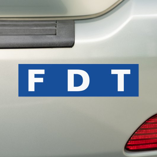 FDT BUMPERSTICKER (Op auto)