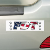 FDT Eff Donald Trump Anti-Trump Bumpersticker (Op auto)