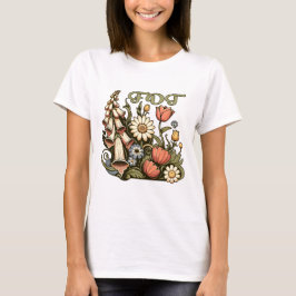 FDT Foxglove Daisy Tulip Subtiele Anti Trump Bloem T-shirt