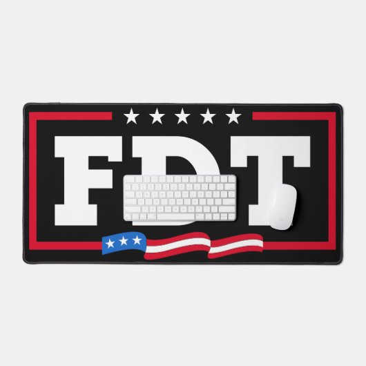 FDT Grappig Anti-Trump No-Trump Bureaumat (Keyboard & Muis)