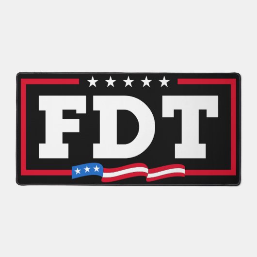 FDT Grappig Anti-Trump No-Trump Bureaumat (Voorkant)