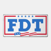 FDT Grappig Anti-Trump No-Trump Bureaumat (Voorkant)