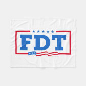 FDT Grappig Anti-Trump No-Trump Fleece Deken (Voorkant (Horizontaal))