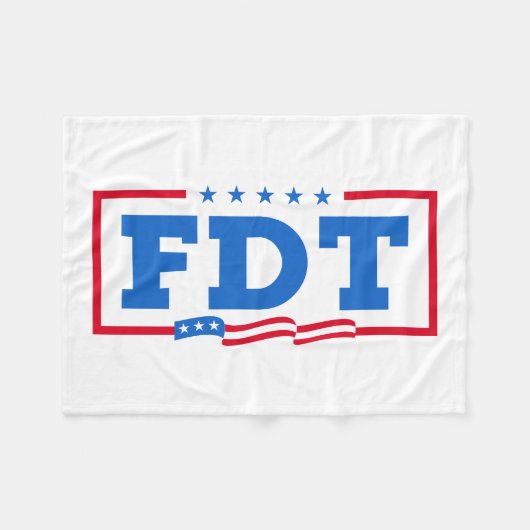 FDT Grappig Anti-Trump No-Trump Fleece Deken (Voorkant (Horizontaal))