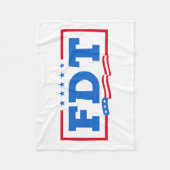 FDT Grappig Anti-Trump No-Trump Fleece Deken (Voorkant)