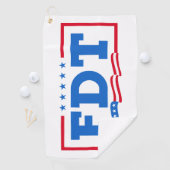FDT Grappig Anti-Trump No-Trump Golfhanddoek (Insitu)