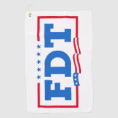 FDT Grappig Anti-Trump No-Trump Golfhanddoek (Voorkant)