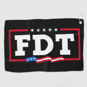 FDT Grappig Anti-Trump No-Trump Golfhanddoek (Horizontaal)
