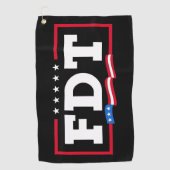 FDT Grappig Anti-Trump No-Trump Golfhanddoek (Voorkant)