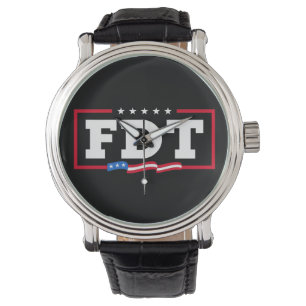FDT Grappig Anti-Trump No-Trump Horloge