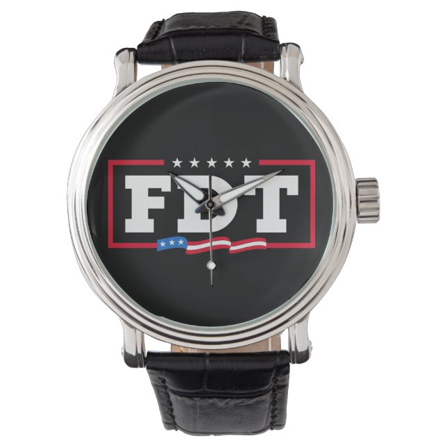FDT Grappig Anti-Trump No-Trump Horloge (Voorkant)