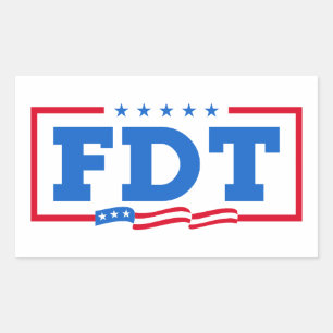 FDT Grappig Anti-Trump No-Trump Rechthoekige Sticker