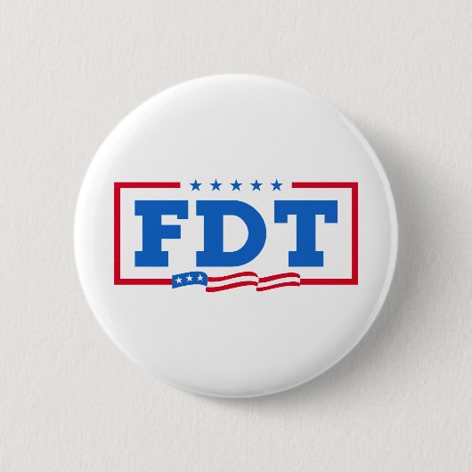 FDT Grappig Anti-Trump No-Trump Ronde Button 5,7 Cm (Voorkant)