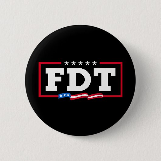 FDT Grappig Anti-Trump No-Trump Ronde Button 5,7 Cm (Voorkant)